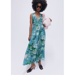 H&M Blue Floral Maxi Dress